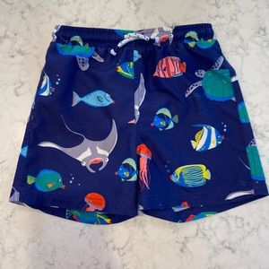 Mini Boden Boys Swim Trunks, size 4-5